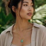 Amazonite Gemstone Charm: "Living Your Dreams" Necklace