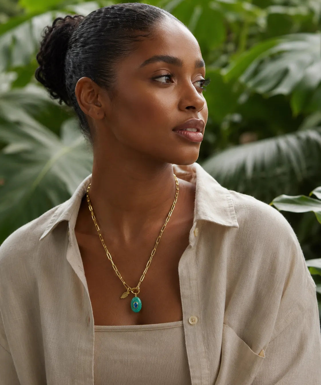 Amazonite Gemstone Charm: "Living Your Dreams" Necklace