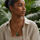 Amazonite Gemstone Charm: "Living Your Dreams" Necklace