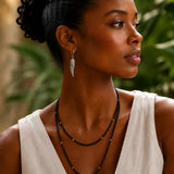 Black Onyx: "Repels Negativity" Necklace
