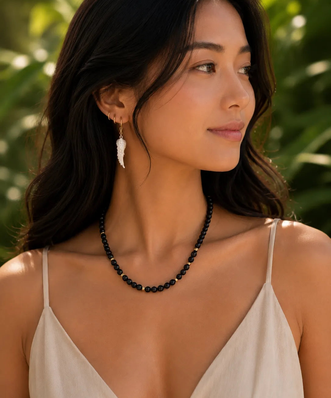 Black Onyx: "Repels Negativity" Necklace