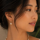 Camel Mother of Pearl: "Renewal" Earrings