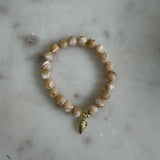Camel Mother of Pearl: "Renewal" Bracelet
