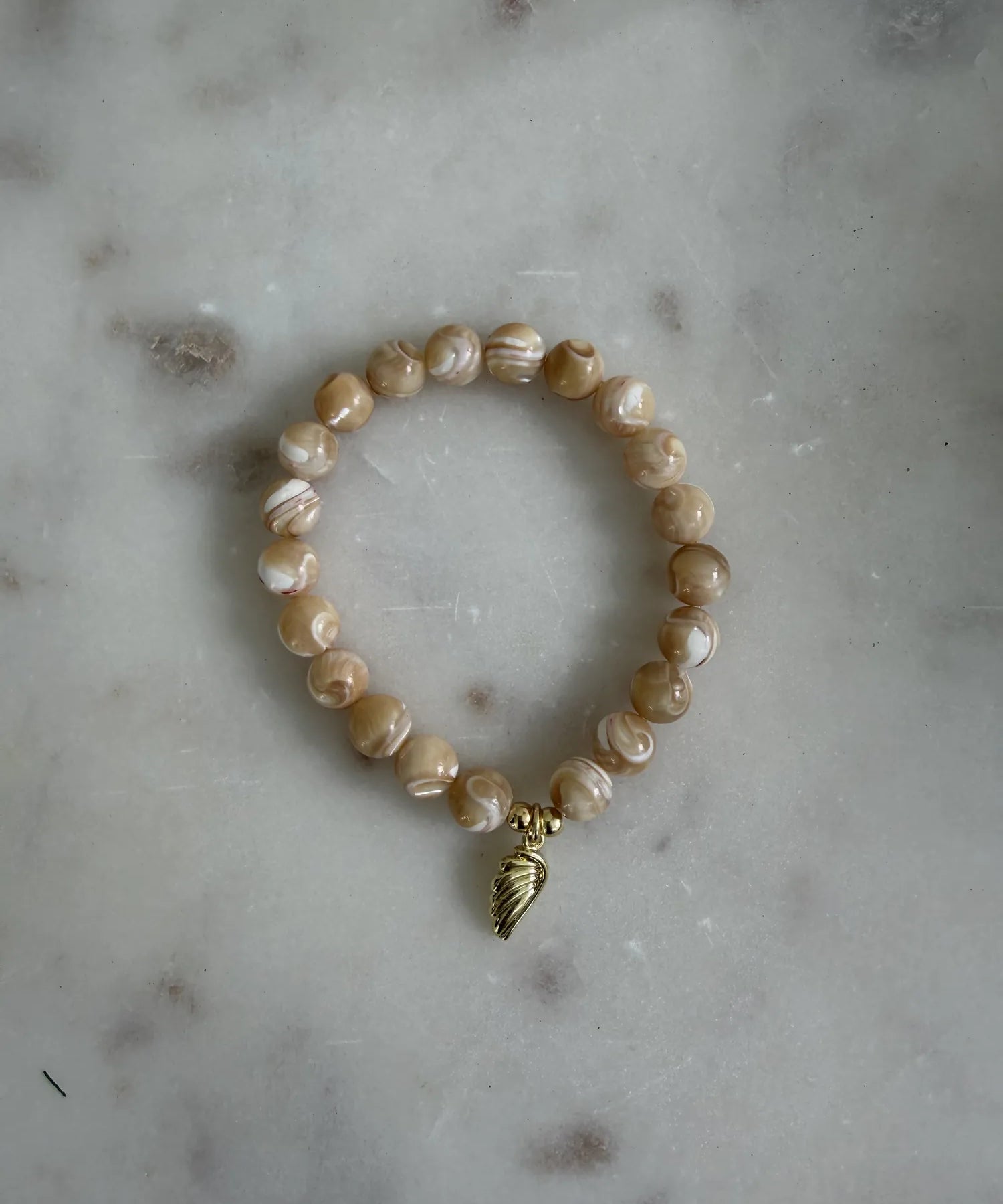 Camel Mother of Pearl: "Renewal" Bracelet