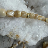 Camel Mother of Pearl: "Renewal" Bracelet