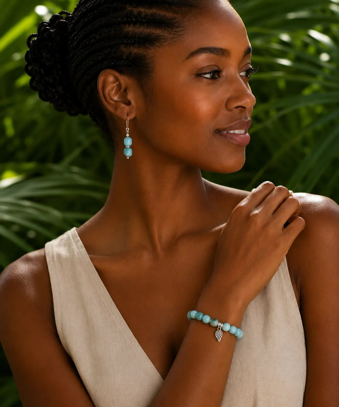 Larimar Stone of Peace Bracelet