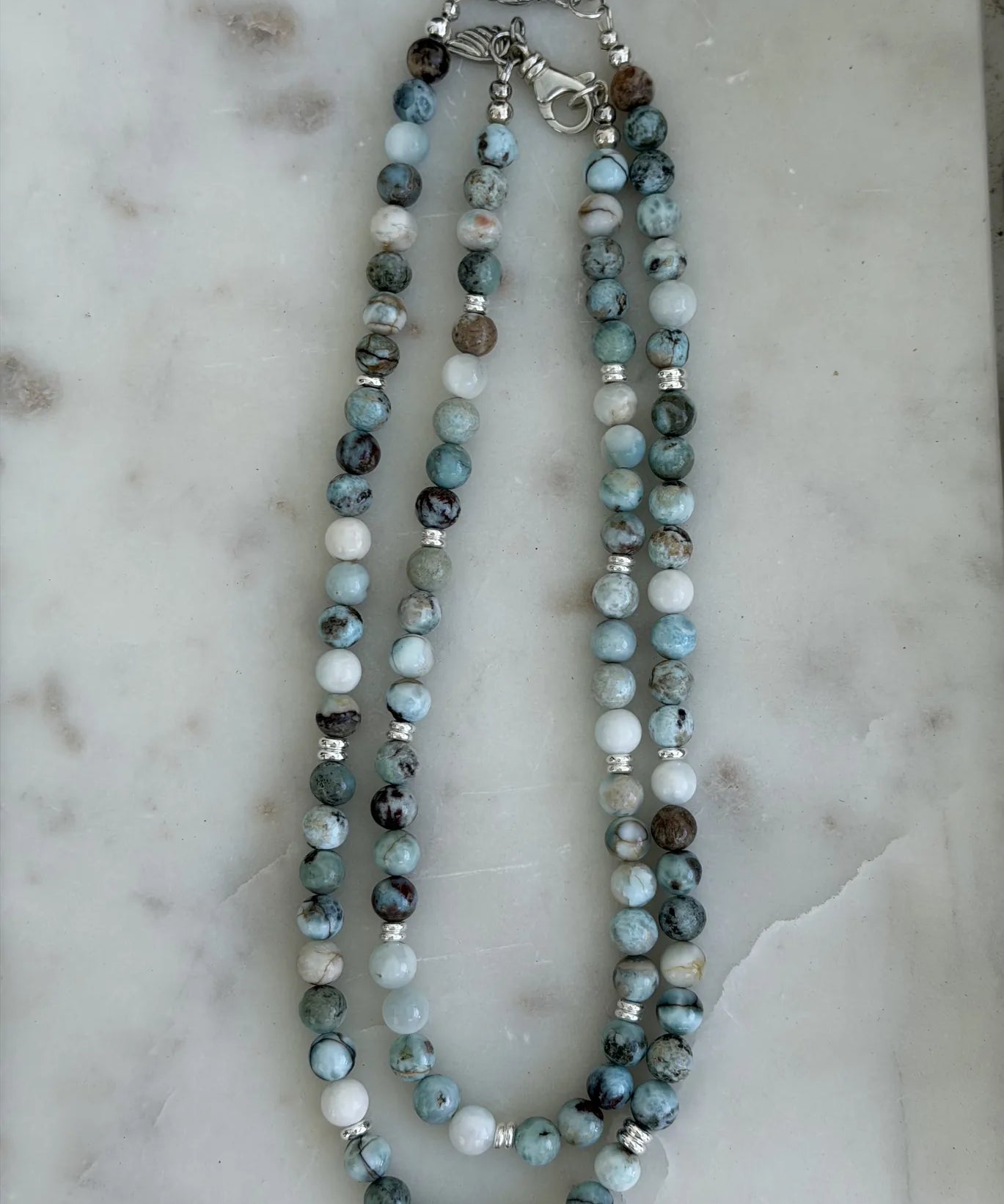 Larimar Stone of Peace Necklace