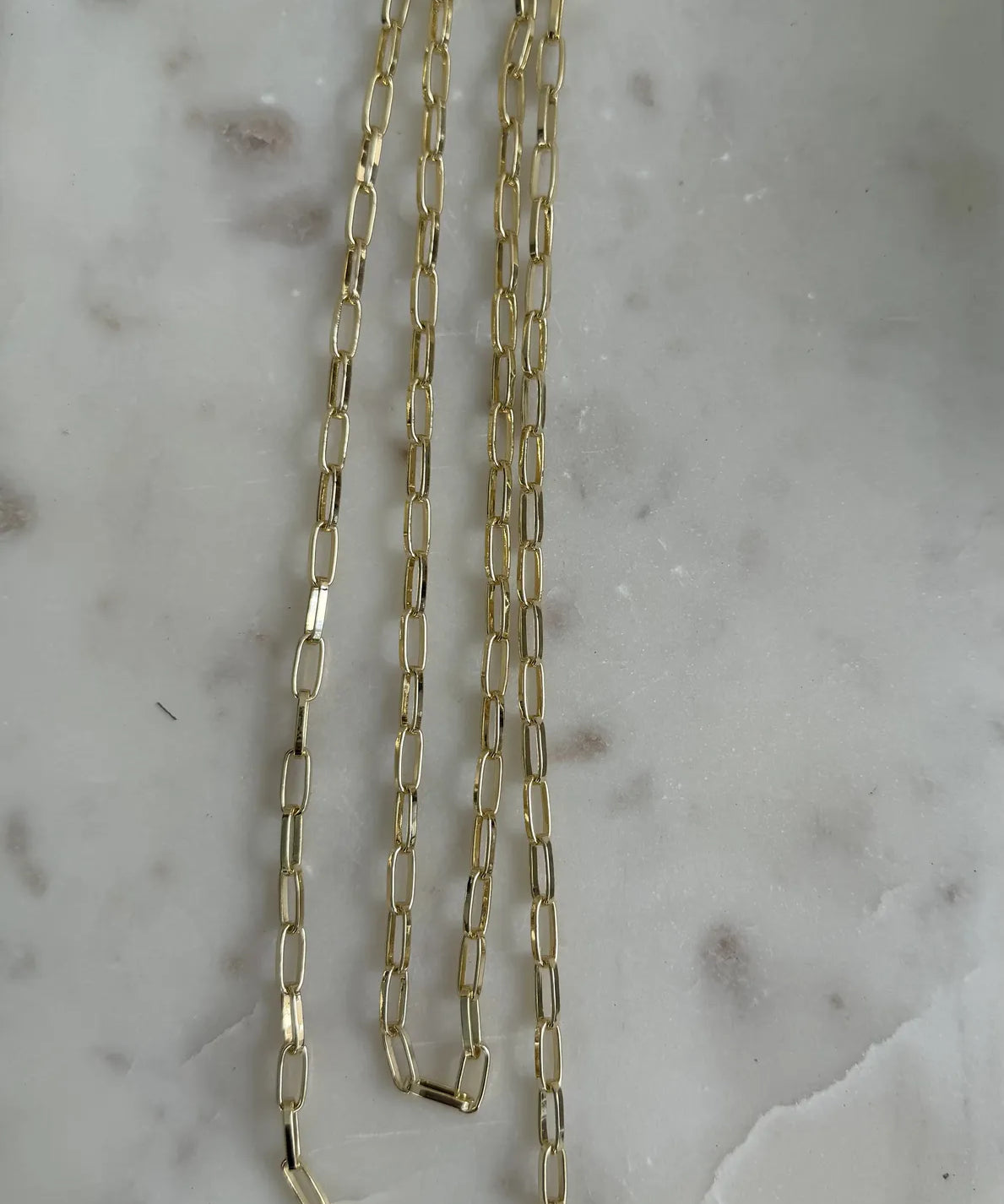 Gold Paperclip Chain Necklace