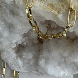 Gold Paperclip Chain Bracelet