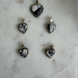 White Buffalo Heart Pendant