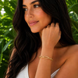 Gold Paperclip Chain Bracelet